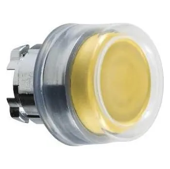 Stykač Schneider Electric ZB4BP5 Ovládací hlavice stiskací, s ochrannou krytkou - žlutá