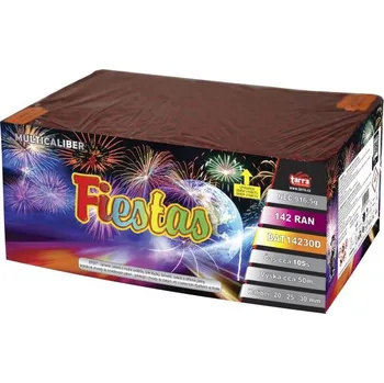 Zábavní pyrotechnika ČÍNA Ohňostroj - BATERIE VÝMETNIC FIESTAS 142 RAN 2/1 - multikalibr