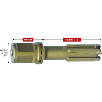Vrták Karnasch 201690057 | Jadrový vrták 57 mm, HARDOX-LINE 50 upnutie WELDON 19