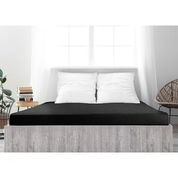 Prostěradlo B.E.S. - Petrovice, s.r.o. Prostěradlo Froté PERFECT - Černá Rozměr: 120 x 200