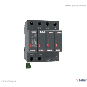 Přepěťová ochrana Hakel 10312 HLSA12,5-320/4+0 S SPD typ 1+2