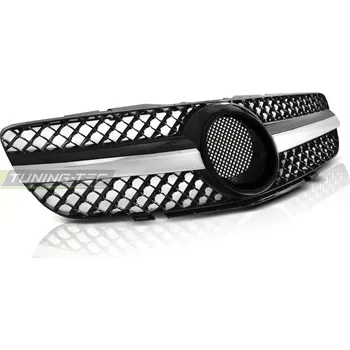 Kapota Přední maska Mercedes SL R230 2001-2006 SL Look chromovo černá (GRME34)