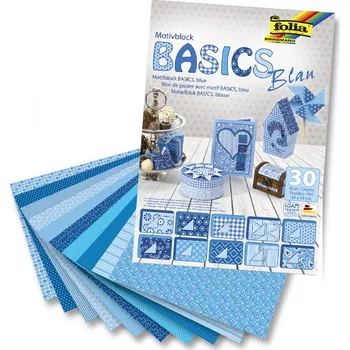 Umělecký papír Papír KREATIV sada Basic modrý