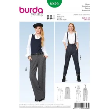 Volný čas Střih Burda číslo 6856 Elegantní kalhoty -