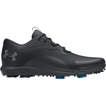 Under Armour Charged Draw 2 Wide pánské golfové boty, černé černé, široká, se spajky, 47.5
