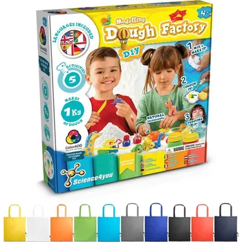 Modeling Dough Factory Kit II. Vzdělávací hra dodáváno se skládací dárkovou taškou 190T 10 bez potisku bez potisku