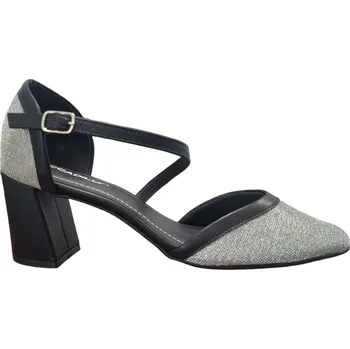 Dámské sandále Piccadilly 745205-10 Dámské sandály na podpatku stříbrné 40