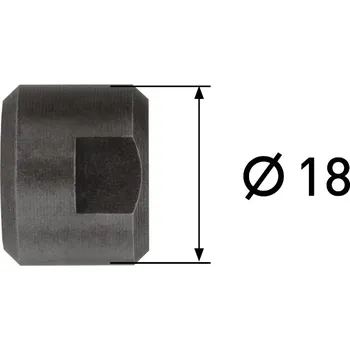 Vrták Karnasch 201787045 | Vodící kolík pro kuželový záhlubník 90° 201786045 průměr 18 mm