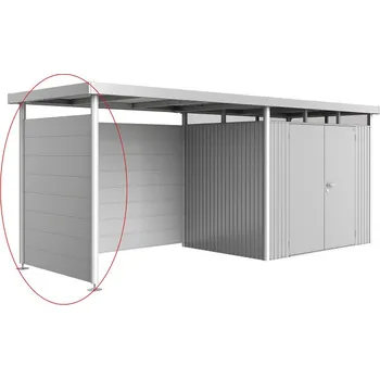 Zahradní domek Boční stěna HighLine pro postranní střechu domku Biohort Barva: Stříbrná metalíza, Velikost: H4 83058