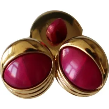 Knoflík 75564712 Knoflík - Červená, 13 mm