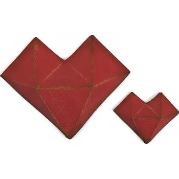 Výtvarná sada SIZZIX Thinlits vyřezávací kovové šablony - fazetové sdrdce 2 ks