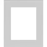 OBZOR DSD 00-00000-825E Rámeček dvojzásuvky skleněný DECENTE, kovově šedý mat