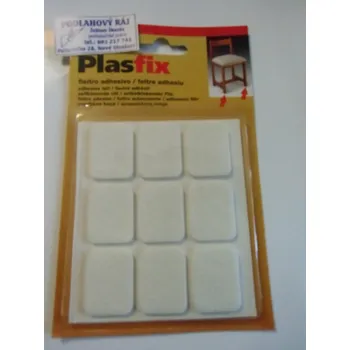 Podložka pod nábytek samolepící filcová podložka bílá - obdelník 9 kusů (filcový kluzák hranatý 29x23/B (4076))