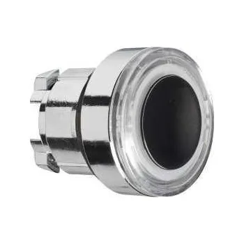 vypínač Schneider Electric ZB4BW913 Ovládací hlavice stiskací prosvětlená, lícující s kroužkem - bílá