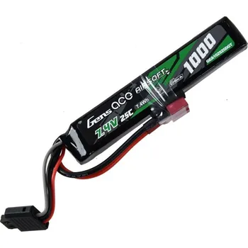 Baterie pro airsoftovou zbraň Li-Pol akumulátor Gens ACE G-Tech 7,4V 1000mAh 25C - Dean-T