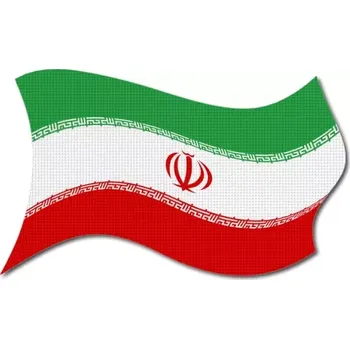 Vlajka Pelisport Iránská vlajka vlající