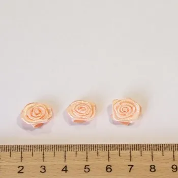 Nášivka aplikace RŮŽE meruňková 1,5cm PES -