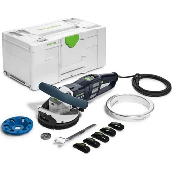 Bruska Festool | Sanační bruska RG 130 ECI-Plus RENOFIX. Varianta: RG 130 ECI-Set DIA TH, Typ dia kotouče: Dia kotouč DIA THERMO 130