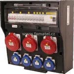 Famatel rb632697 - RB40102000.1 /4030 Zásuvkový rozvaděč RUBBER BOX IP65 jištěný s chráničem 63/4/003