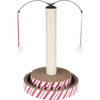 Hračka pro kočku TIAKI multifunkční hračka 4 v 1 se škrabadlem pro kočky 40x40x62cm