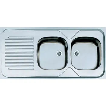 Granitový dřez ALVEUS CZ CLASSIC 100 R 1200x600 2x + F