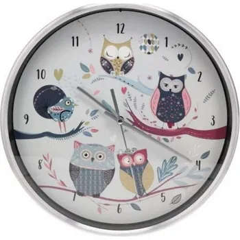 Hodiny Hodiny nástěnné HOR38L01 SOVY - CHOUETTES KIUB