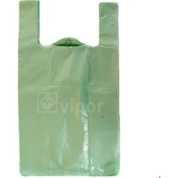 Nákupní taška Taška mikroten 10kg/100ks zelená Ekonomy