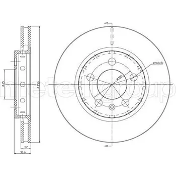 Brzdový kotouč Brzdový kotouč METELLI 23-0695C