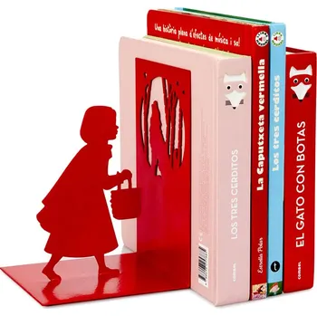 Zarážka na knihu Zarážka na knihy, červené, kovové, 17x12x10