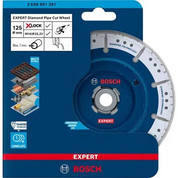 Řezný kotouč BOSCH Diamantový kotouč EXPERT Diamond Pipe Cut Wheel X-LOCK (2608901391)