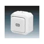 ABB 3558N-C86511 B Ovládač přepínací s čirým průzorem, se svorkou N, ř. 6/0S, 6/0So, IP54, bílá