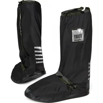 Cyklistické návleky PERLETTI Kvalitní nepromokavé návleky na obuv, velikost L 43/45, Nero/Militare, 95020