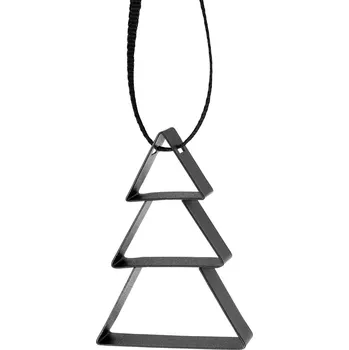 Vánoční dekorace Vánoční dekorace FIGURA 5,5 cm, vánoční strom, jemně černá, nerezová ocel, Stelton