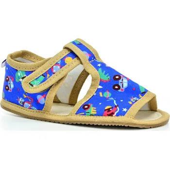 Dívčí bačkory Milash Ross modré barefoot bačkory (úzké) Velikost boty (EU): 31, Vnitřní délka boty: 206, Vnitřní šířka boty: 70
