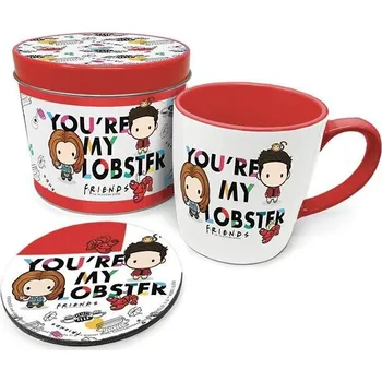 Dárkový set Přátelé - keramický hrnek (370 ml) a podtácek