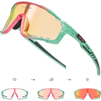 cyklistické brýle Fotochromatické sportovní brýle na kolo barva: Lagoon/růžová REVO RED