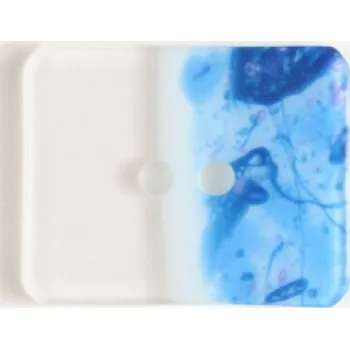 Knoflík Knoflík dámský DILL 340867 MODRÝ PLASTOVÝ - Modrá, 23 mm