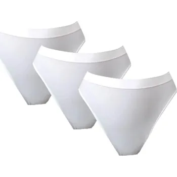 Kalhotky AXIRYA - Bezešvé kalhotky s vysokým pasem - L/XL/3ks bílá