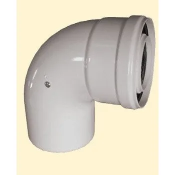 Kouřovod Koleno DN80/125, 90°, PPs/Al-kondenzační