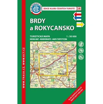 Brdy a Rokycansko /KČT 34 1:50T Turistická mapa