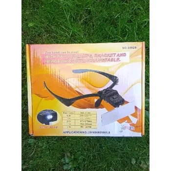 Brýlová lupa s osvětlením a výměnnými čočkami (Chov včelích matek)