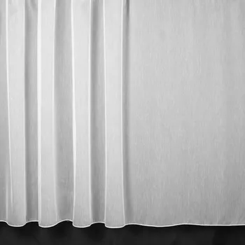 Voálová záclona 43200, rybí kost, s olůvkem, bílá, výška 30cm ( v metráži)