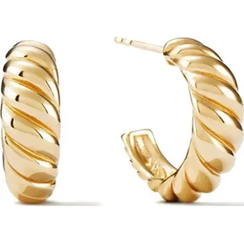 Náušnice Náušnice s rytinou zlaté