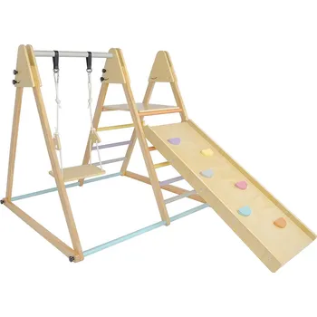 Dětská houpačka Hrací set 2Kids Toys dřevěný se skluzavkou 2D33820