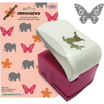 Děrovačka Creatoys Děrovačky motýl 52mm s embosing efektem