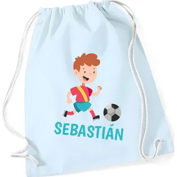 Sportovní vak TRK Vak na záda s vlastním jménem - FOTBALISTA Barva: Modrá