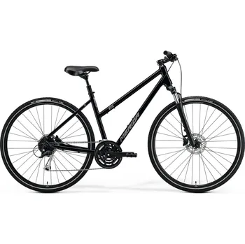 MERIDA Crossway 100-Lady Glossy Black (Matt Silver) - M/20