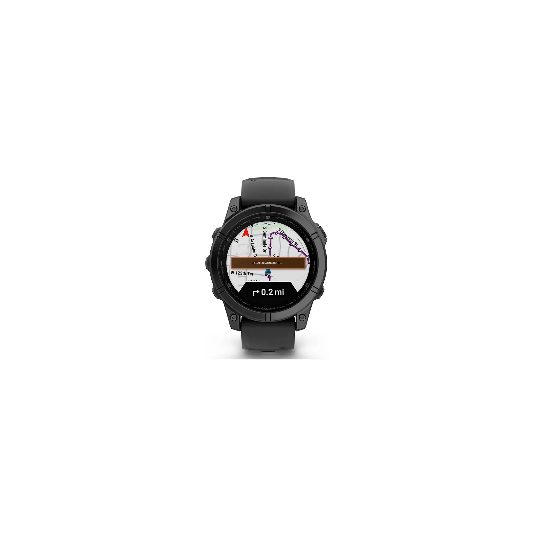 Fotografie 9 - Chytré hodinky Garmin fēnix E 47 mm Slate Gray Steel Black Silicone Band