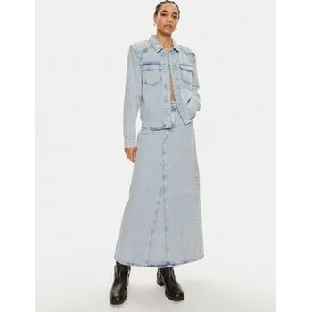 Gestuz džínová košile Kaily 10909063 Modrá Oversize 34