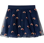 vidaXL Dětská sukně s tylem námořnicky modrá 92